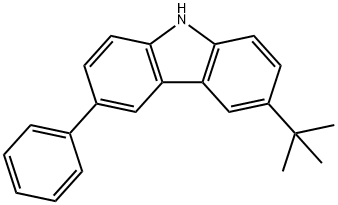 9H-Carbazole, 3-(1,1-dimethylethyl)-6-phenyl- Structure