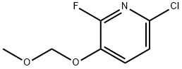 Pyridine, 6-chloro-2-fluoro-3-(methoxymethoxy)- Structure