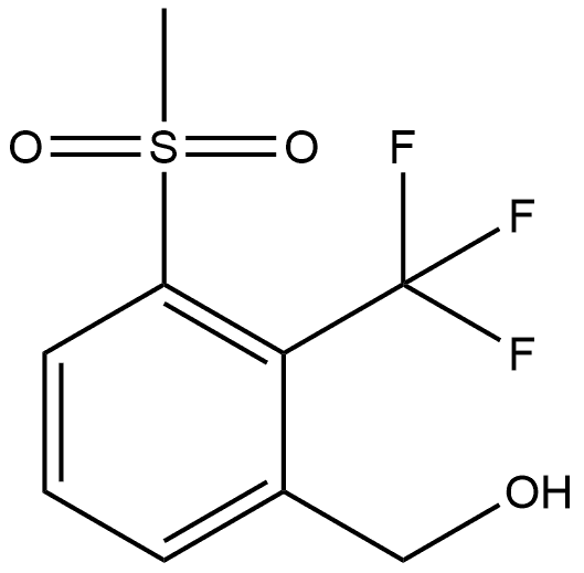 3-(Methylsulfonyl)-2-(trifluoromethyl)benzenemethanol Structure