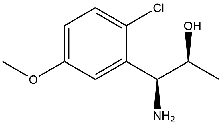 (1S,2S)-1-AMINO-1-(2-CHLORO-5-METHOXYPHENYL)PROPAN-2-OL 구조식 이미지