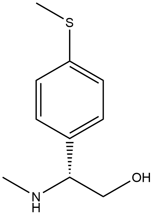 (R)-2-(methylamino)-2-(4-(methylthio)phenyl)ethan-1-ol Structure