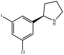 (R)-2-(3-chloro-5-iodophenyl)pyrrolidine Structure