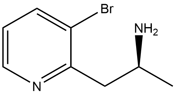 2-Pyridineethanamine, 3-bromo-a-methyl-, (aS)- Structure
