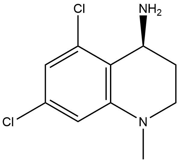 (S)-5,7-dichloro-1-methyl-1,2,3,4-tetrahydroquinolin-4-amine Structure