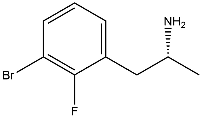 (αR)-3-Bromo-2-fluoro-α-methylbenzeneethanamine 구조식 이미지