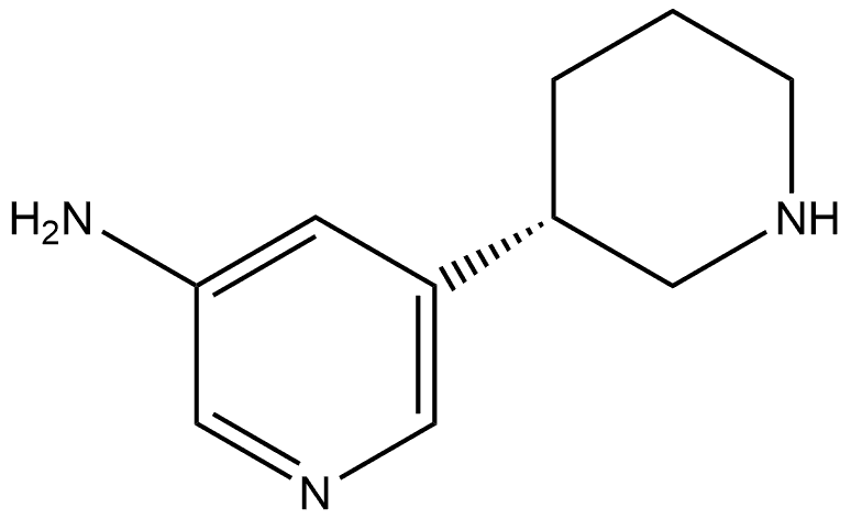 5-(3S)-3-Piperidinyl-3-pyridinamine Structure