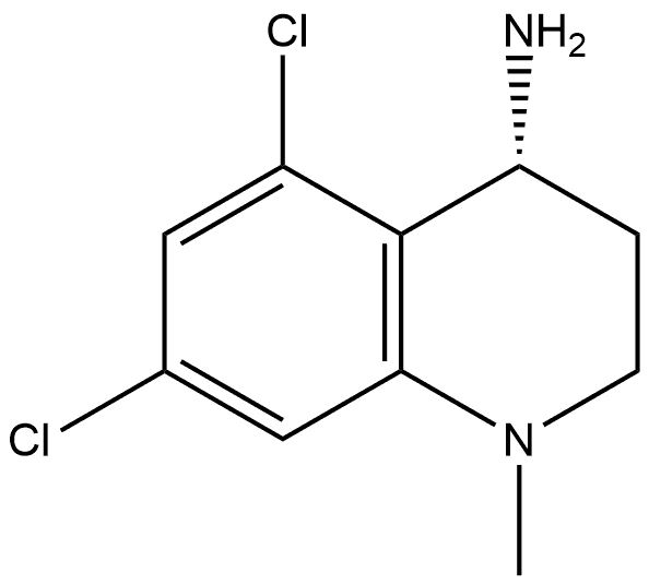 (R)-5,7-dichloro-1-methyl-1,2,3,4-tetrahydroquinolin-4-amine Structure