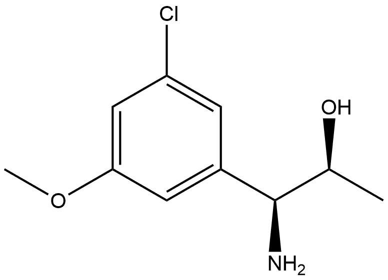 (1S,2S)-1-AMINO-1-(5-CHLORO-3-METHOXYPHENYL)PROPAN-2-OL Structure