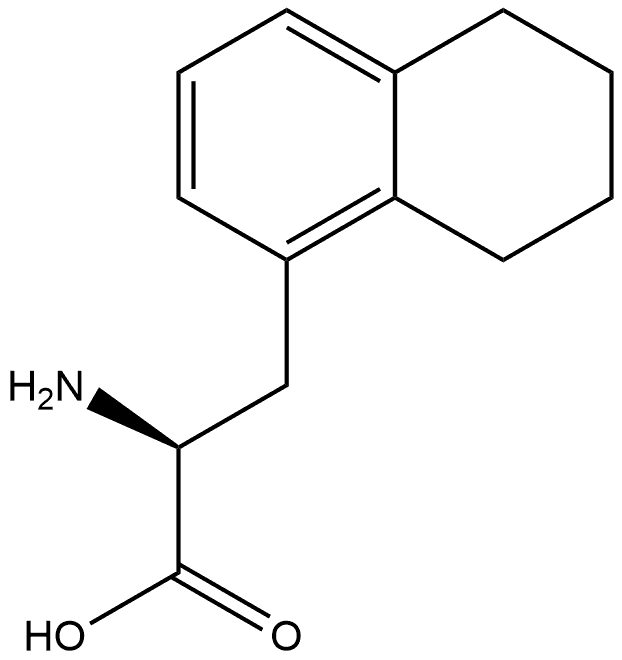 1-Naphthalenepropanoic acid, α-amino-5,6,7,8-tetrahydro-, (αS)- 구조식 이미지