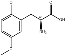 (2S)-2-amino-3-(2-chloro-5-methoxyphenyl)propanoic acid 구조식 이미지