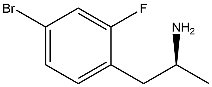 (S)-1-(4-Bromo-2-fluorophenyl)propan-2-amine 구조식 이미지