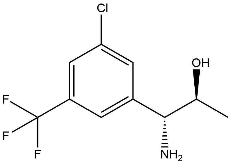 (1R,2S)-1-AMINO-1-[3-CHLORO-5-(TRIFLUOROMETHYL)PHENYL]PROPAN-2-OL Structure