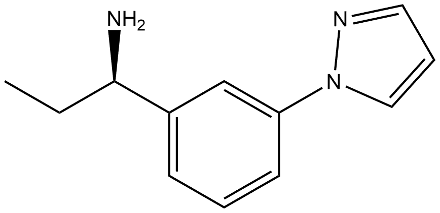 (R)-1-(3-(1H-pyrazol-1-yl)phenyl)propan-1-amine Structure