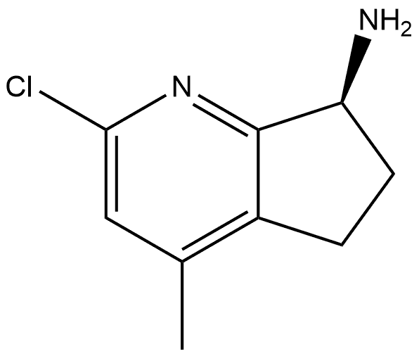 (S)-2-chloro-4-methyl-6,7-dihydro-5H-cyclopenta[b]pyridin-7-amine Structure