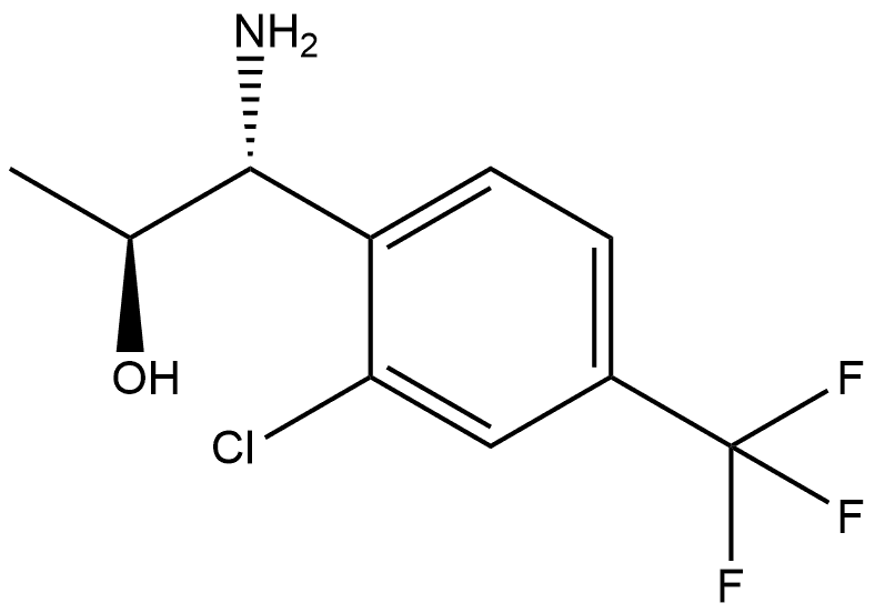 (1R,2S)-1-AMINO-1-[2-CHLORO-4-(TRIFLUOROMETHYL)PHENYL]PROPAN-2-OL Structure