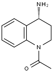 Ethanone, 1-[(4R)-4-amino-3,4-dihydro-1(2H)-quinolinyl]- 구조식 이미지