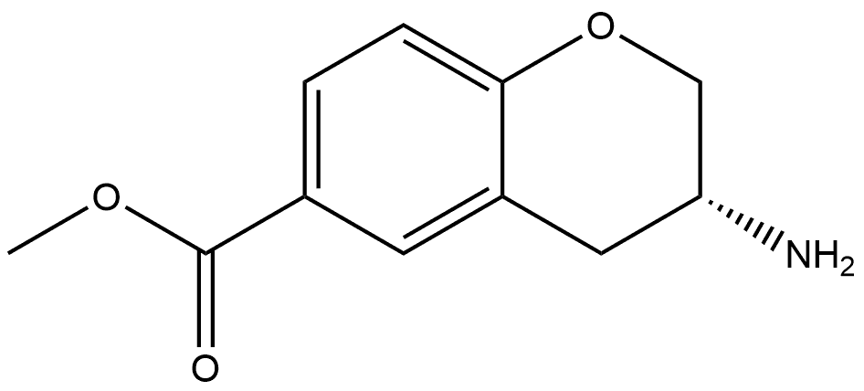 methyl (R)-3-aminochromane-6-carboxylate 구조식 이미지