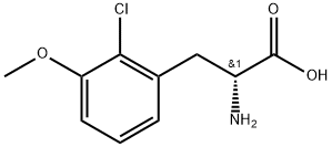 (2R)-2-amino-3-(2-chloro-3-methoxyphenyl)propanoic acid Structure