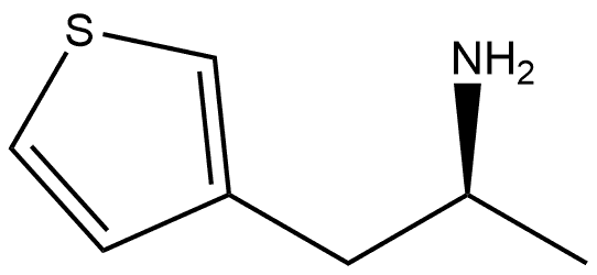 3-Thiopheneethanamine, α-methyl-, (αS)- Structure