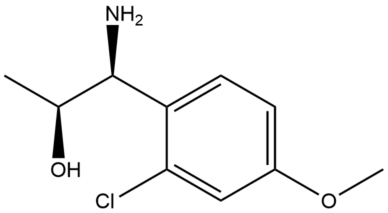 (1S,2S)-1-AMINO-1-(2-CHLORO-4-METHOXYPHENYL)PROPAN-2-OL Structure