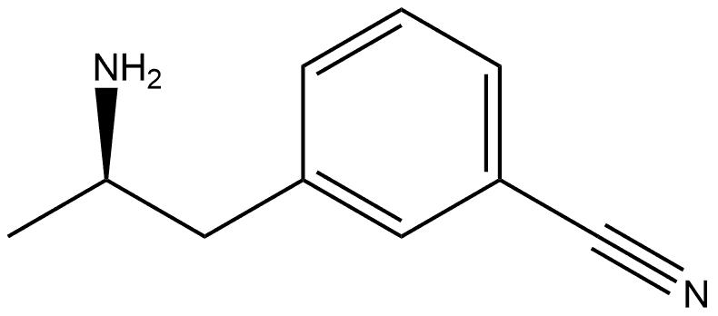 3-[(2R)-2-Aminopropyl]benzonitrile Structure