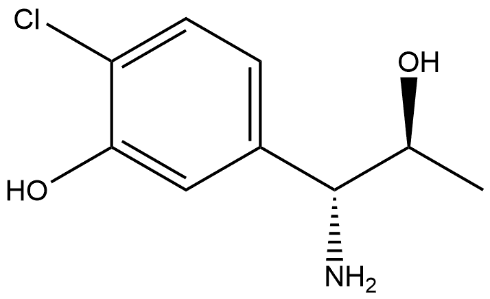 5-((2S,1R)-1-AMINO-2-HYDROXYPROPYL)-2-CHLOROPHENOL Structure