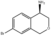 1H-2-Benzopyran-4-amine, 7-bromo-3,4-dihydro-, (4R)- Structure