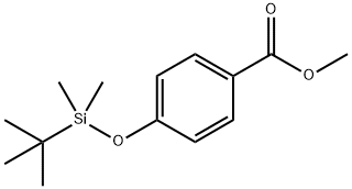 Benzoic acid, 4-[[(1,1-dimethylethyl)dimethylsilyl]oxy]-, methyl ester 구조식 이미지