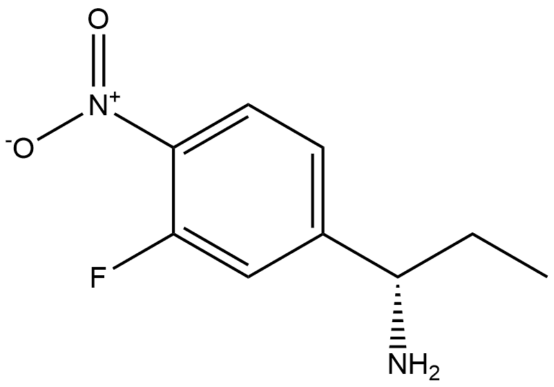 (S)-1-(3-fluoro-4-nitrophenyl)propan-1-amine Structure