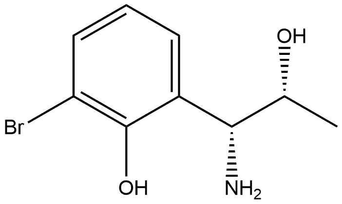 2-((1R,2R)-1-AMINO-2-HYDROXYPROPYL)-6-BROMOPHENOL Structure