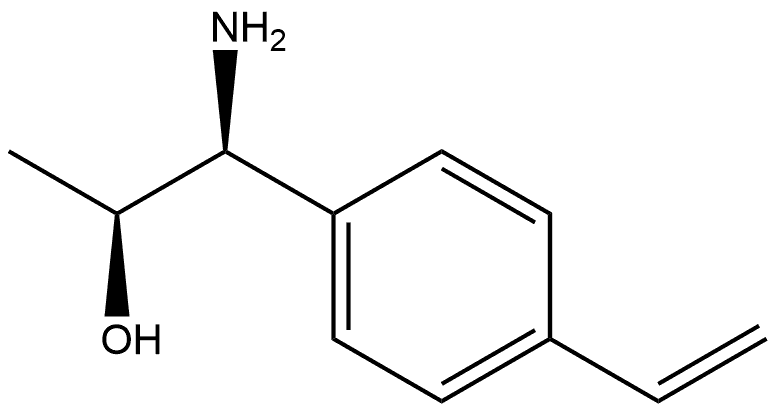 (1S,2S)-1-AMINO-1-(4-VINYLPHENYL)PROPAN-2-OL Structure