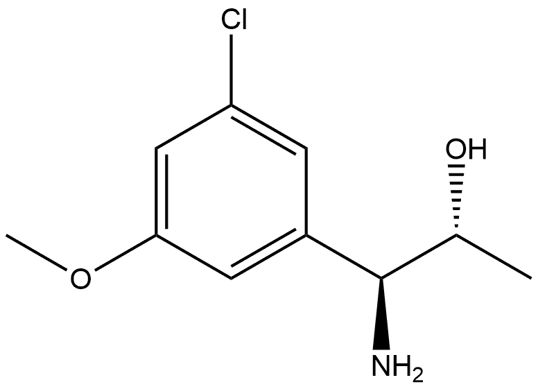 (1S,2R)-1-AMINO-1-(5-CHLORO-3-METHOXYPHENYL)PROPAN-2-OL Structure