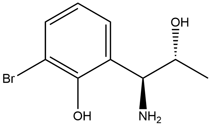 2-((1S,2R)-1-AMINO-2-HYDROXYPROPYL)-6-BROMOPHENOL Structure