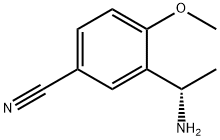 Benzonitrile, 3-[(1S)-1-aminoethyl]-4-methoxy- Structure