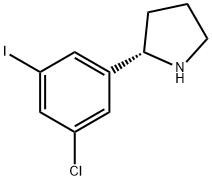 （S）-2-(3-chloro-5-iodophenyl)pyrrolidine Structure