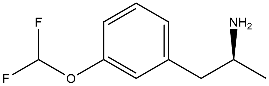 Benzeneethanamine, 3-(difluoromethoxy)-α-methyl-, (αS)- 구조식 이미지
