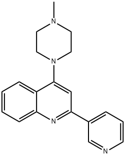 4-(4-Methylpiperazin-1-yl)-2-(pyridin-3-yl)quinoline 구조식 이미지