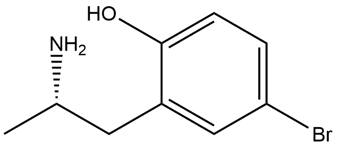 2-[(2S)-2-Aminopropyl]-4-bromophenol Structure