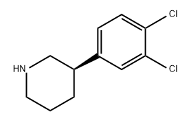 Piperidine, 3-(3,4-dichlorophenyl)-, (3R)- Structure