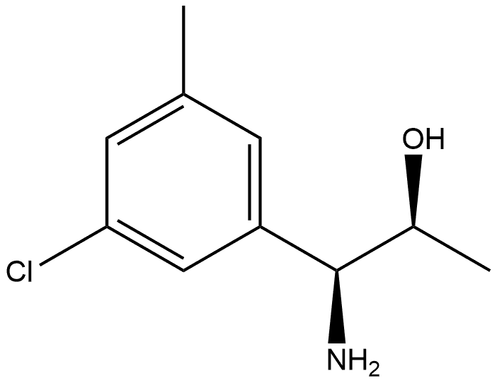 (1S,2S)-1-AMINO-1-(3-CHLORO-5-METHYLPHENYL)PROPAN-2-OL Structure