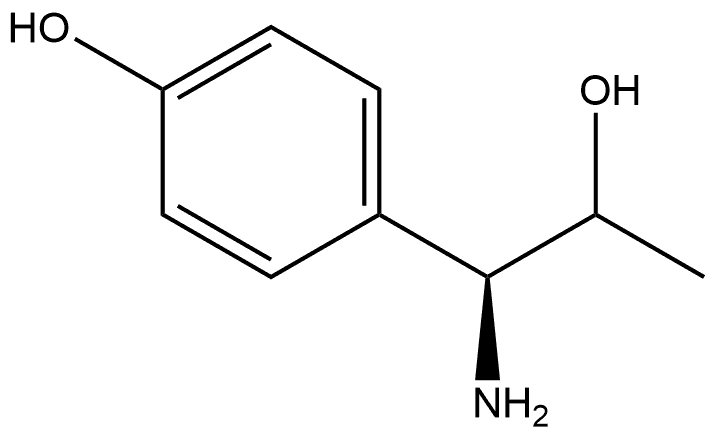 4-((1S)-1-amino-2-hydroxypropyl)phenol Structure