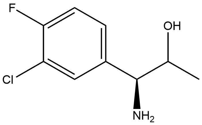 (1S)-1-amino-1-(3-chloro-4-fluorophenyl)propan-2-ol Structure