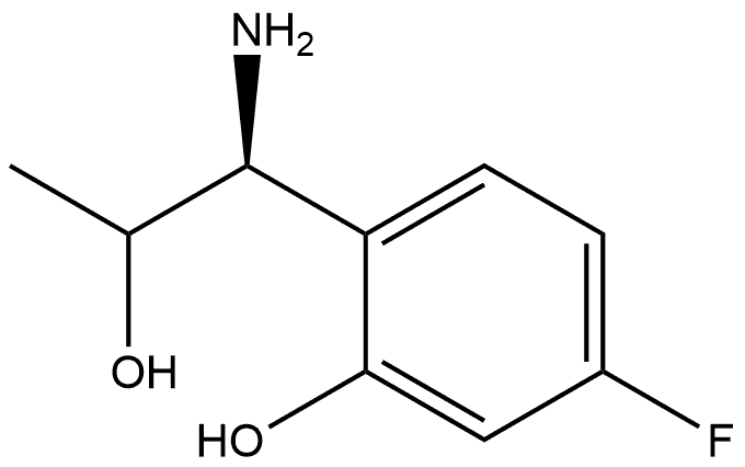 2-((1S)-1-amino-2-HYDROxypropyl)-5-fluorophenol 구조식 이미지