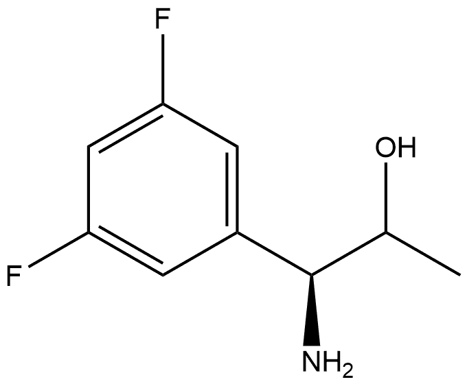 (1S)-1-amino-1-(3,5-difluorophenyl)propan-2-ol 구조식 이미지