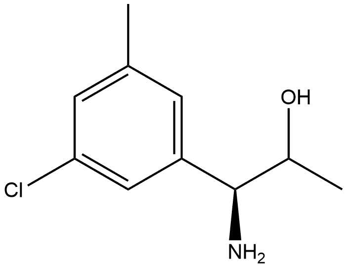 (1S)-1-amino-1-(3-chloro-5-methylphenyl)propan-2-ol Structure