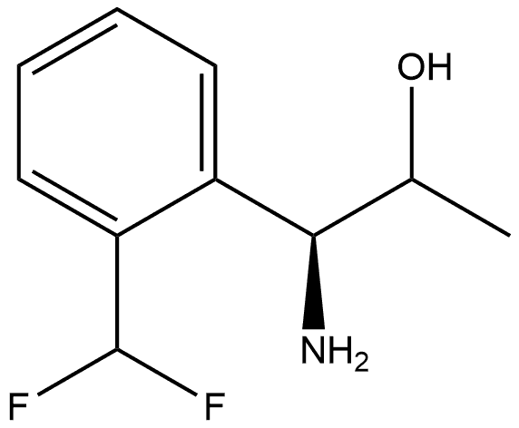 (1S)-1-amino-1-(2-(difluoromethyl)phenyl)propan-2-ol Structure