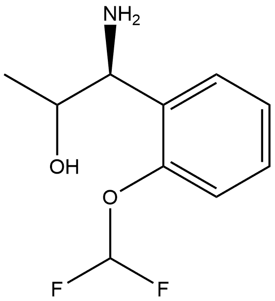 (1S)-1-amino-1-(2-(difluoromethoxy)phenyl)propan-2-ol Structure