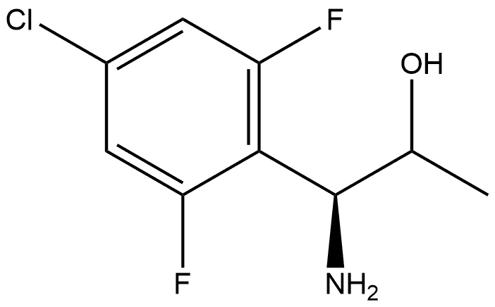 (1S)-1-amino-1-(4-chloro-2,6-difluorophenyl)propan-2-ol Structure