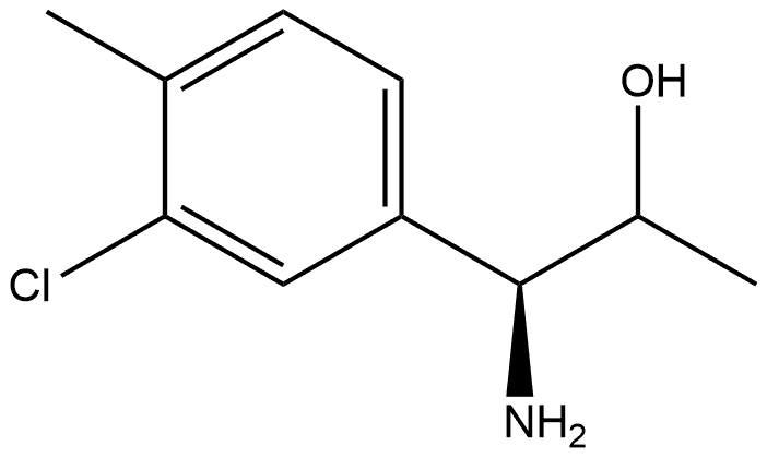 (1S)-1-amino-1-(3-chloro-4-methylphenyl)propan-2-ol Structure