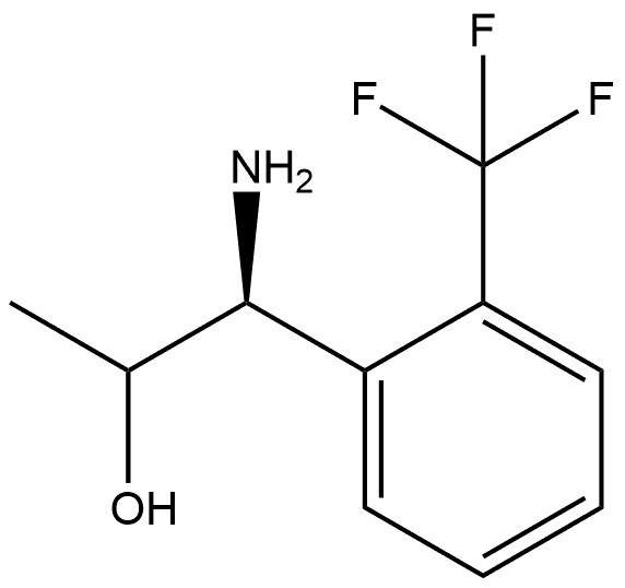 (1S)-1-amino-1-(2-(trifluoromethyl)phenyl)propan-2-ol Structure